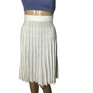 Vintage,NWT,Plisse skirt pleated ,XS.Cotton,modal,metallic thread ,academia